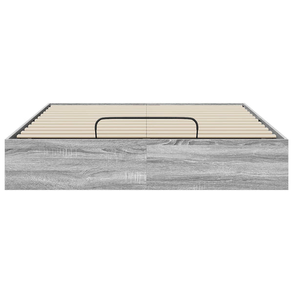 vidaXL Ottoman Bed Frame Grey Sonoma 193 x 120 x 25 cm