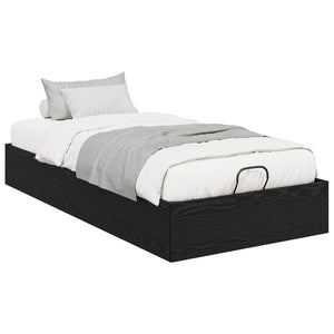 vidaXL Ottoman Bed Frame Black Oak 193 x 90 x 25 cm