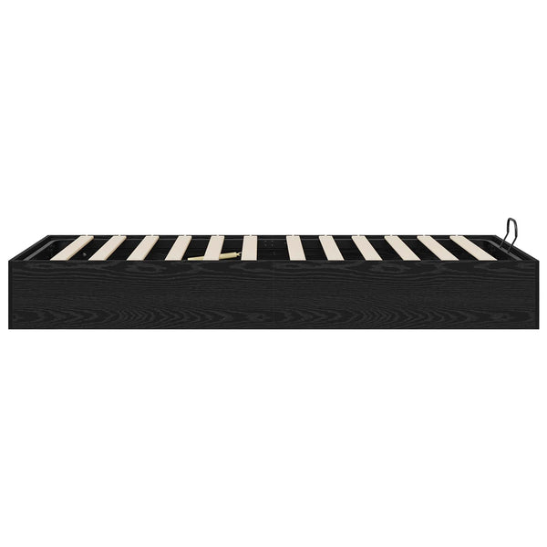 vidaXL Ottoman Bed Frame Black Oak 193 x 90 x 25 cm