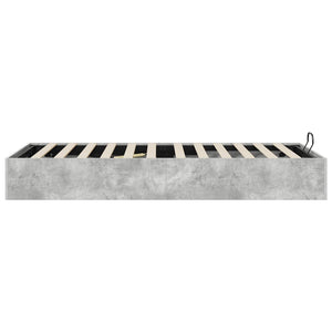vidaXL Ottoman Bed Frame Concrete Grey 90 x 190 cm Engineered Wood
