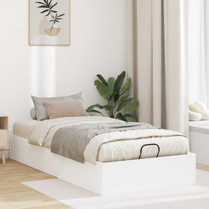 vidaXL Ottoman Bed Frame White 75.5 x 190 cm Engineered Wood