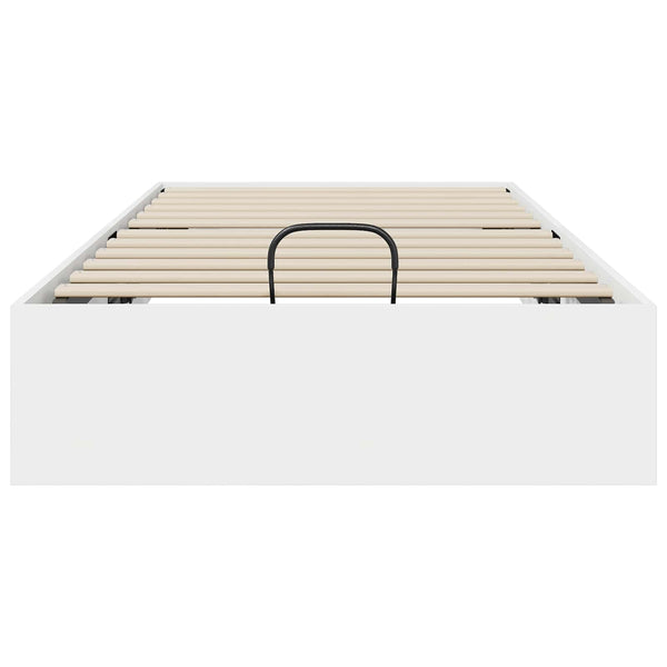 vidaXL Ottoman Bed Frame White 75.5 x 190 cm Engineered Wood