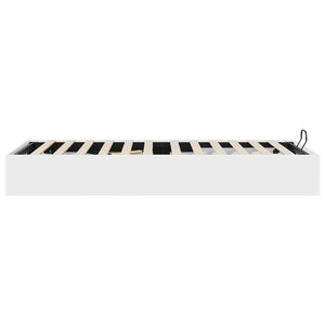 vidaXL Ottoman Bed Frame White 75.5 x 190 cm Engineered Wood