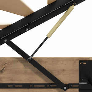 vidaXL Ottoman Bed Frame Artisan Oak 75.5 x 190 cm Engineered Wood