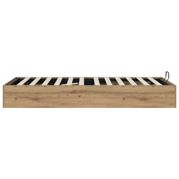 vidaXL Ottoman Bed Frame Artisan Oak 75.5 x 190 cm Engineered Wood