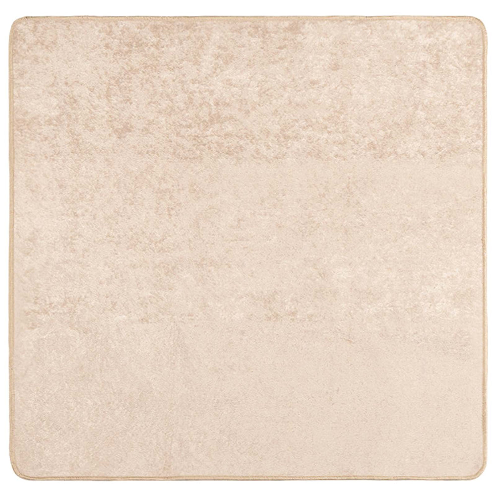 Creme Teppichläufer 100x100 cm