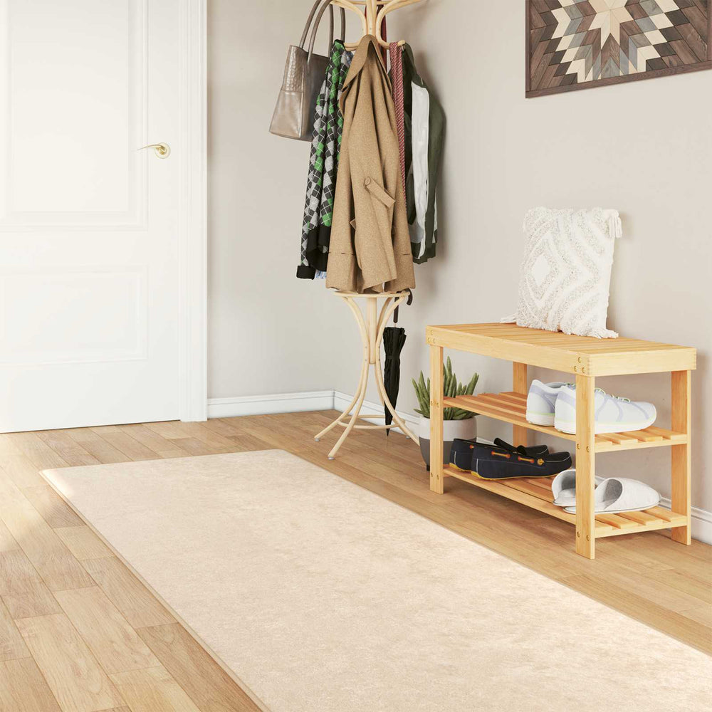 Creme Teppichläufer 100x300 cm