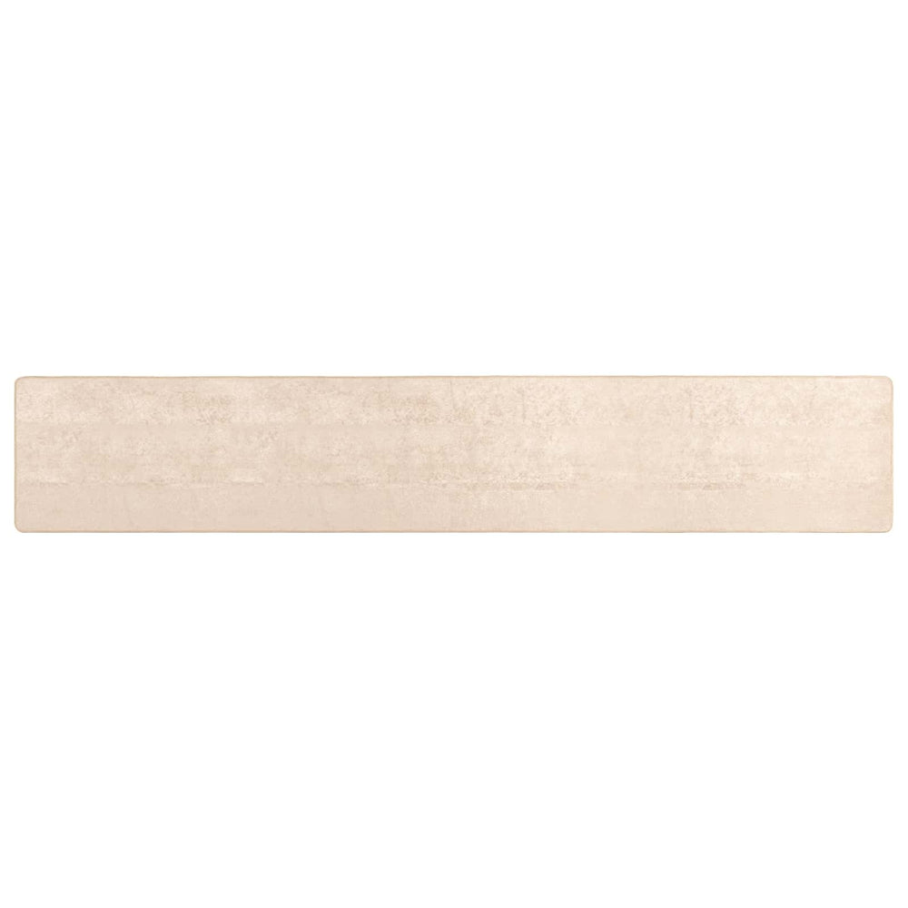 Creme Teppichläufer 100x450 cm