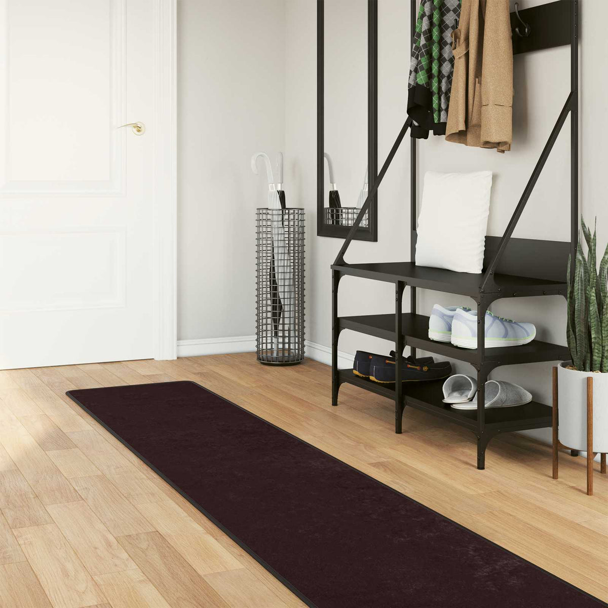 vidaXL Runner MARSA Anthracite 50 x 450 cm Polyester and PVC