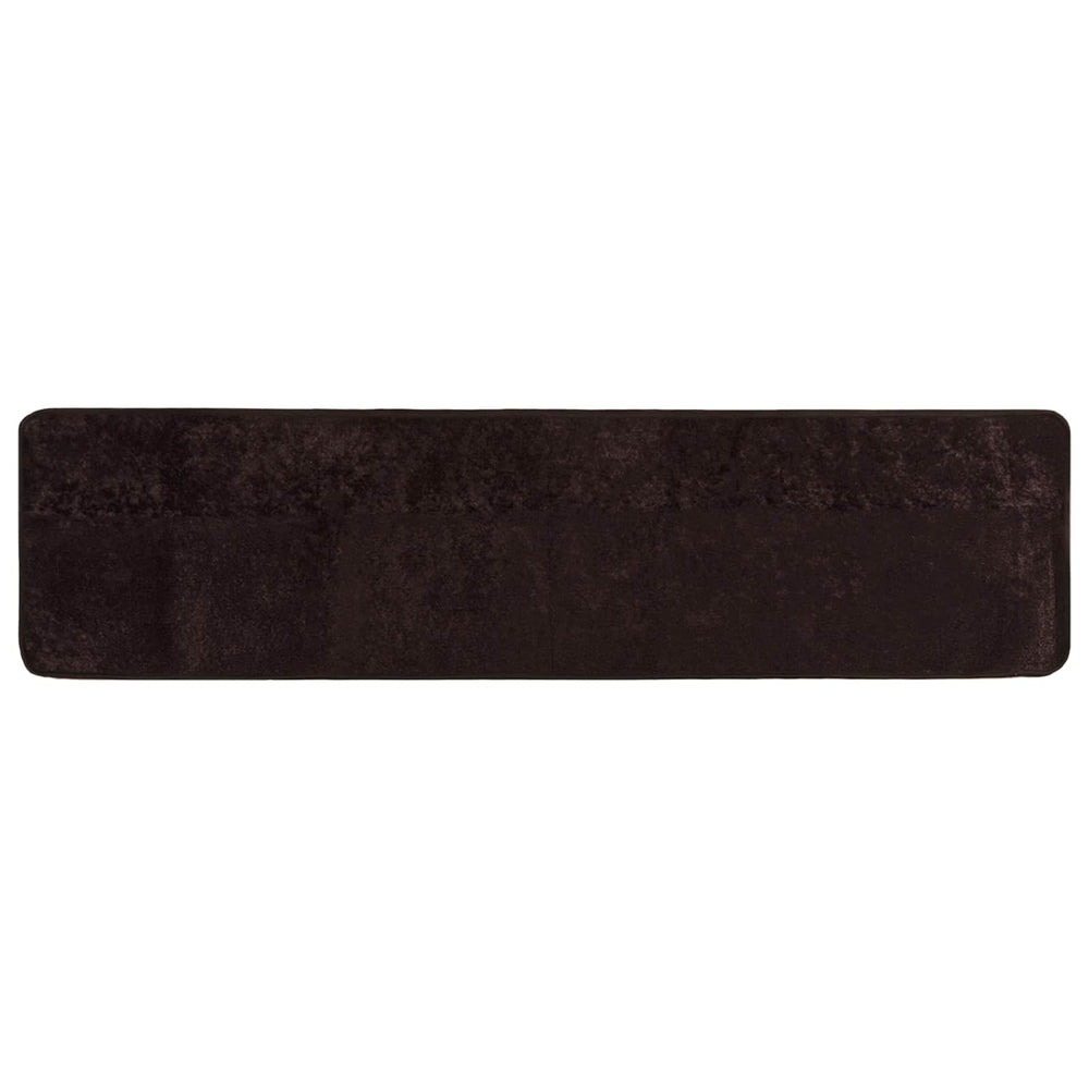 vidaXL MARSA Runner Rug Anthracite 80 x 400 cm Polyester and PVC