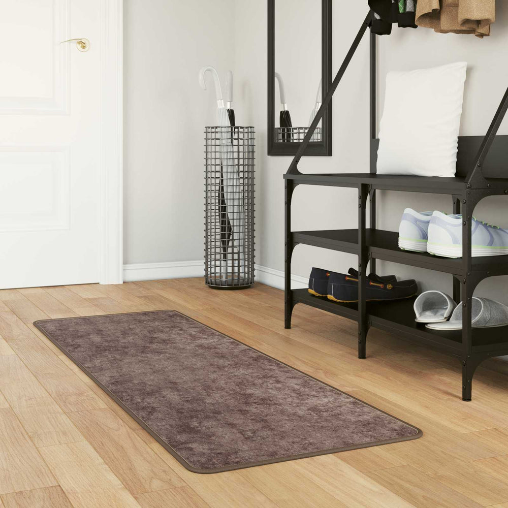 vidaXL Runner MARSA Grey 50 x 100 cm Polyester and PVC