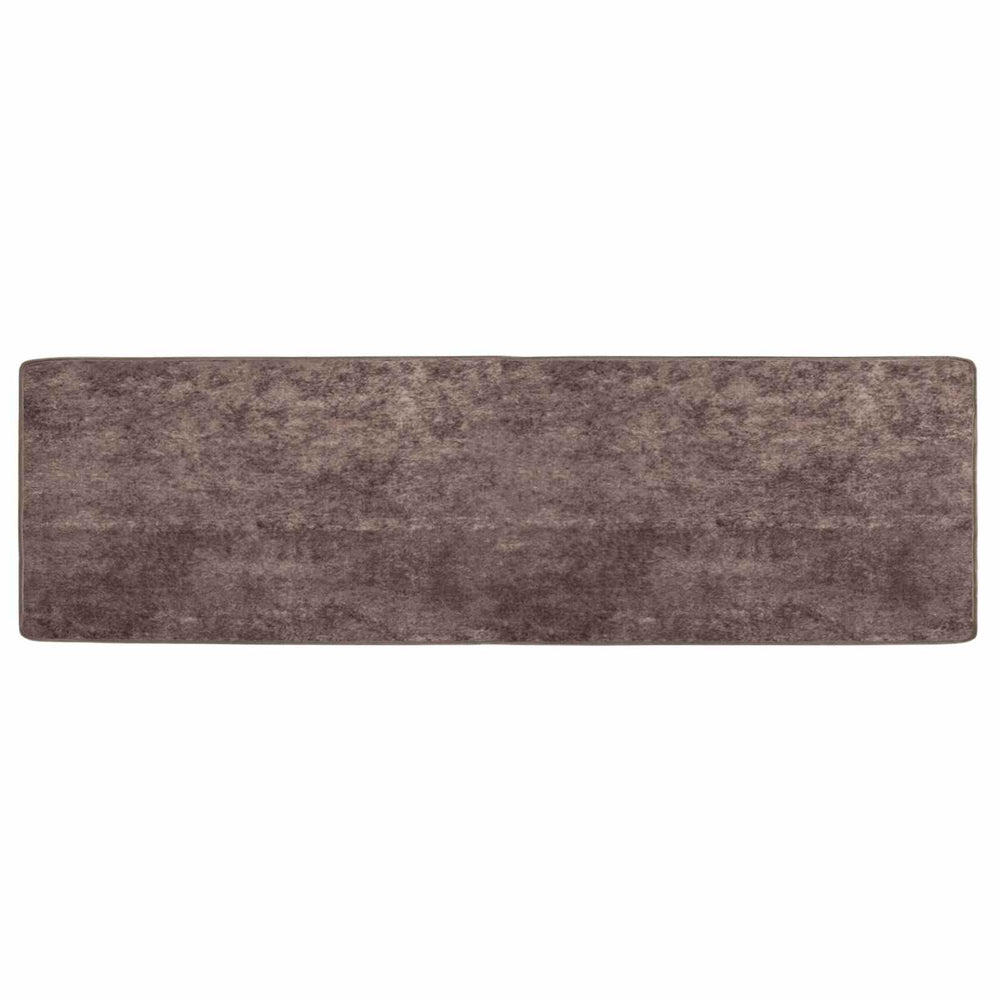 vidaXL Runner Rug MARSA Grey 50 x 150 cm Polyester and PVC