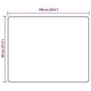 vidaXL Runner Rug MARSA Grey 80 x 100 cm Polyester and PVC