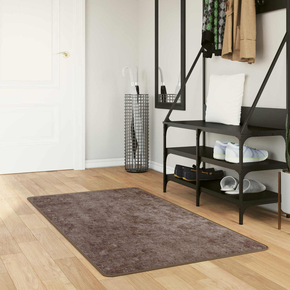 vidaXL Runner Rug MARSA Grey 80 x 200 cm Polyester and PVC