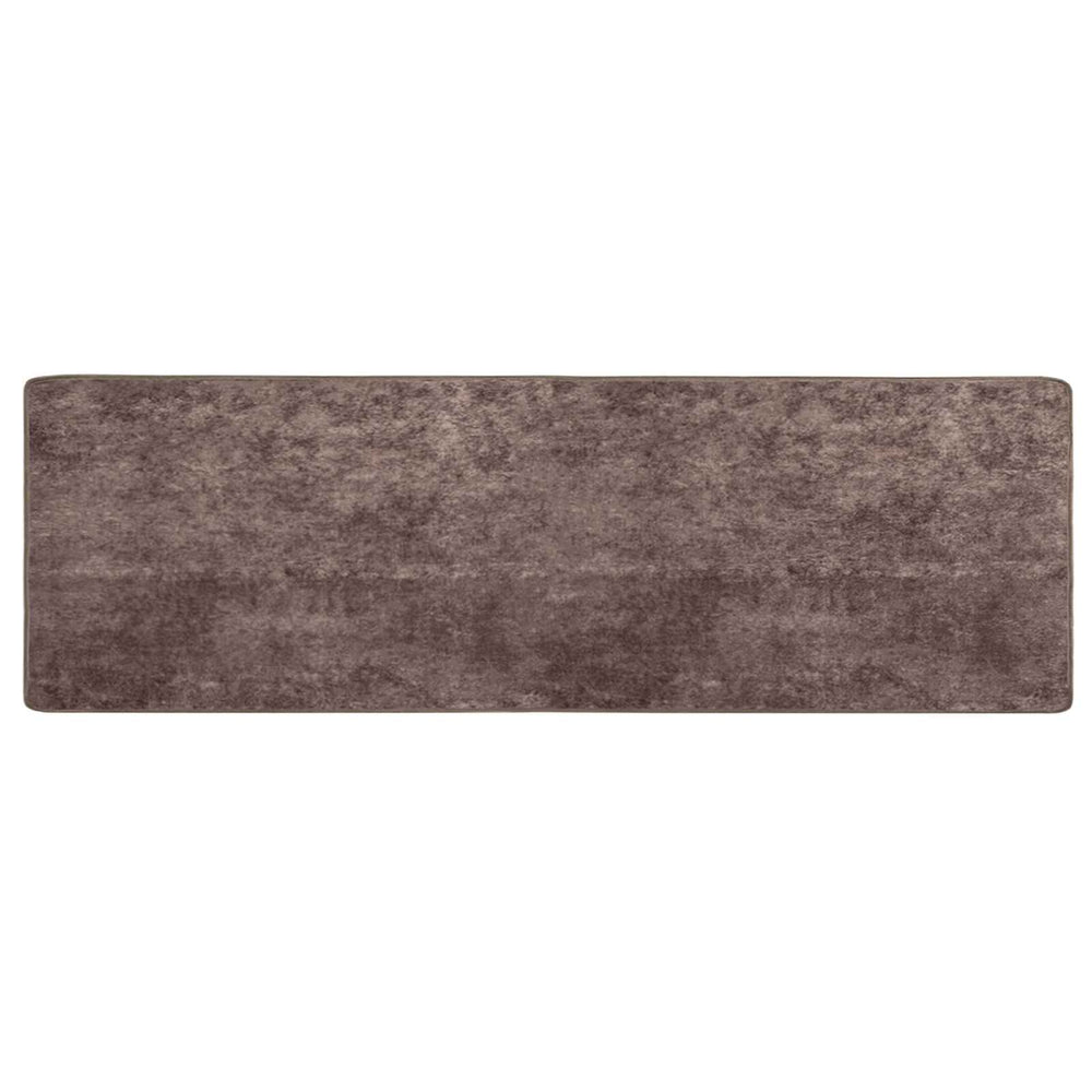 vidaXL Runner MARSA Gray 100 x 350 cm Polyester and PVC