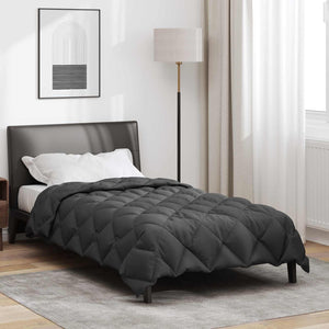 vidaXL Winter Duvet Anthracite 135 x 220 cm Microfiber