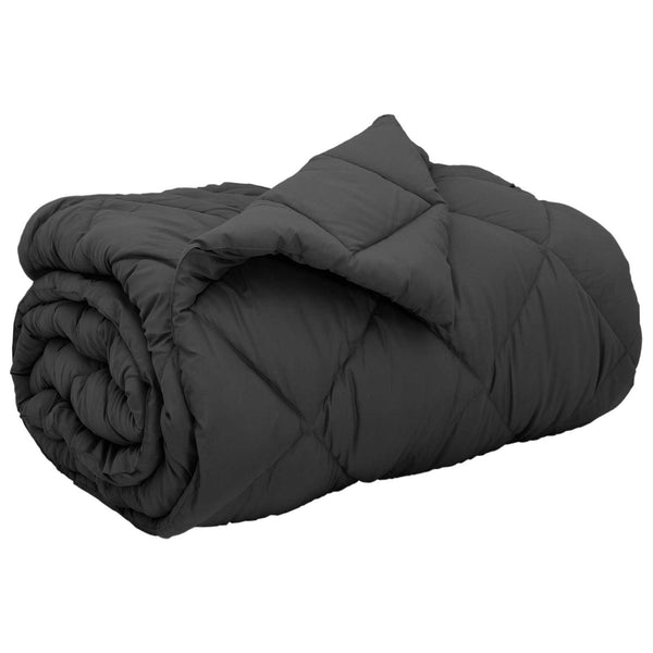 vidaXL Winter Duvet Anthracite 135 x 220 cm Microfiber