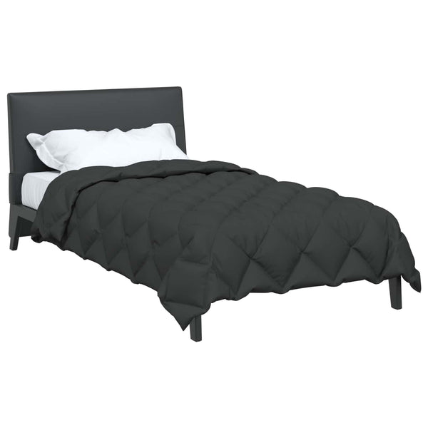 vidaXL Winter Duvet Anthracite 135 x 220 cm Microfiber