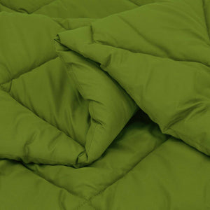 vidaXL Winter Duvet Green 140 x 220 cm Microfiber