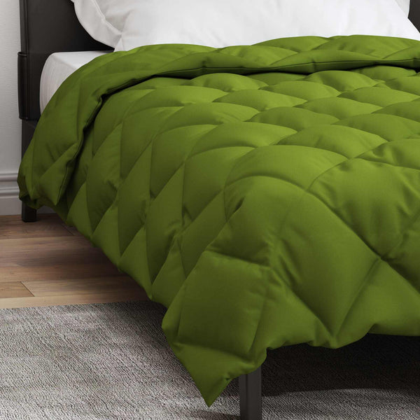 vidaXL Winter Duvet Green 140 x 220 cm Microfiber