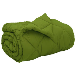 vidaXL Winter Duvet Green 140 x 220 cm Microfiber