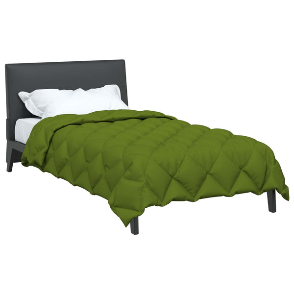 vidaXL Winter Duvet Green 140 x 220 cm Microfiber