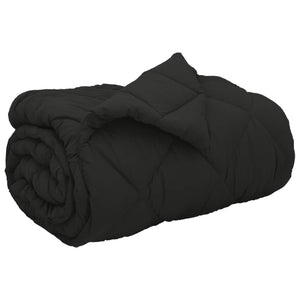 Schwarze Winterbettdecke 135x220 cm