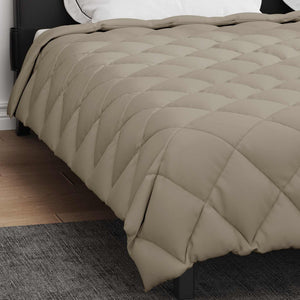 vidaXL Winter Duvet Light Grey 220 x 240 cm Microfiber