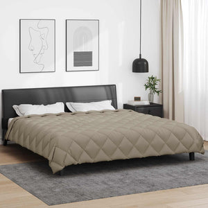 vidaXL Winter Duvet Light Grey 220 x 240 cm Microfiber