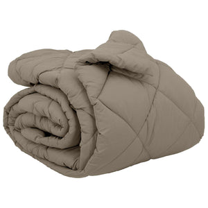 vidaXL Winter Duvet Light Grey 220 x 240 cm Microfiber