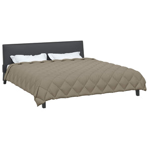 vidaXL Winter Duvet Light Grey 220 x 240 cm Microfiber