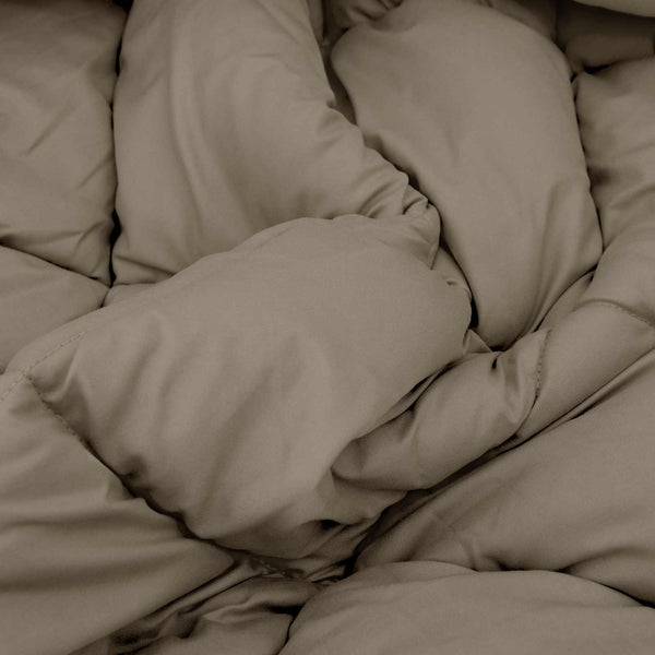 vidaXL Winter Duvet Light Grey and Anthracite 140 x 200 cm Microfiber