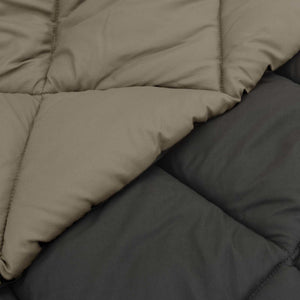 vidaXL Winter Duvet Light Grey and Anthracite 140 x 200 cm Microfiber
