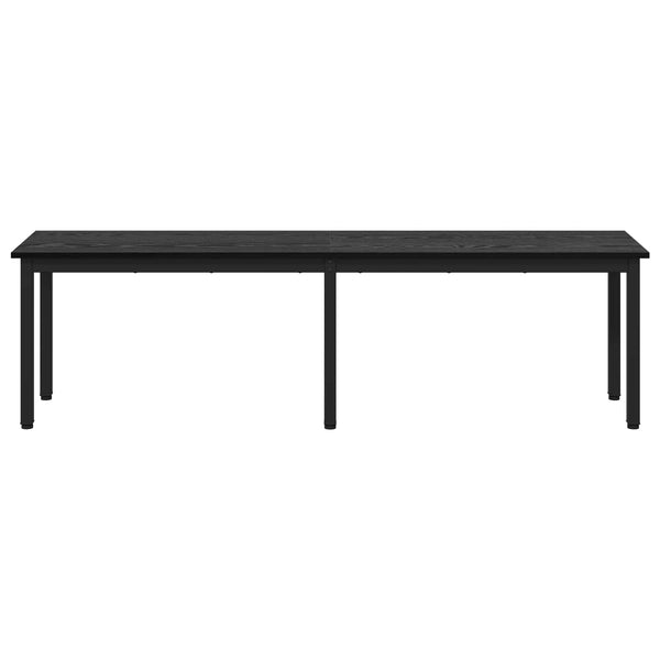 vidaXL Bench Black Oak-Look 160 x 35 x 45 cm Engineered Wood