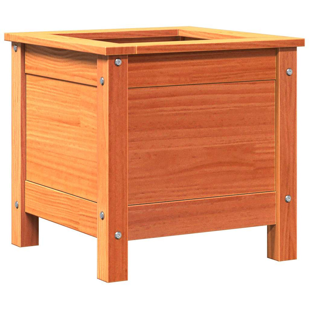 vidaXL Garden Planter Waxed Brown 40 x 40 x 39 cm