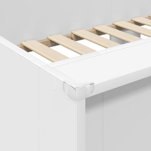 vidaXL Kids' Bunk Bed White 100 x 200 cm Engineered Wood