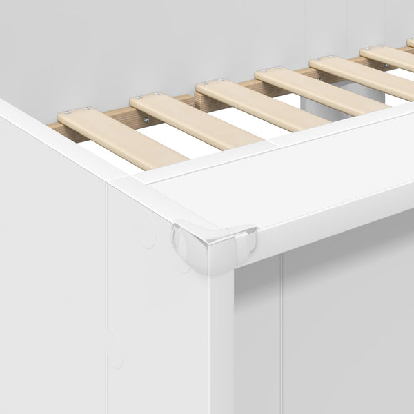 vidaXL Kids' Bunk Bed White 100 x 200 cm Engineered Wood