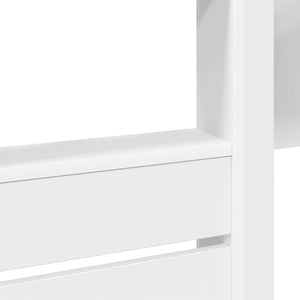 vidaXL Kids' Bunk Bed White 100 x 200 cm Engineered Wood