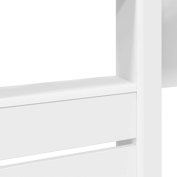 vidaXL Kids' Bunk Bed White 100 x 200 cm Engineered Wood