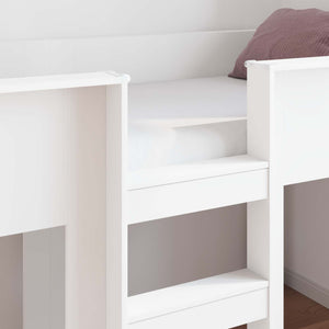 vidaXL Kids' Bunk Bed White 100 x 200 cm Engineered Wood