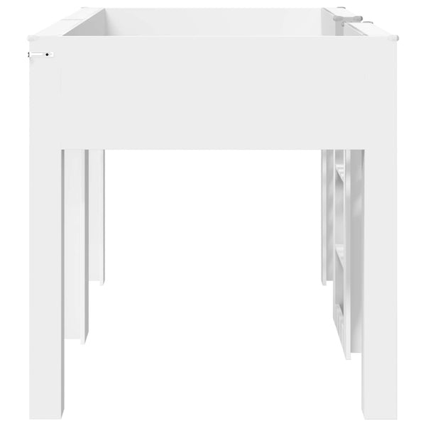 vidaXL Kids' Bunk Bed White 100 x 200 cm Engineered Wood