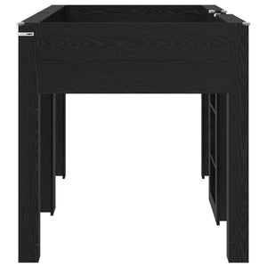 vidaXL Bunk Bed for Kids Black Oak-Look 100 x 200 cm