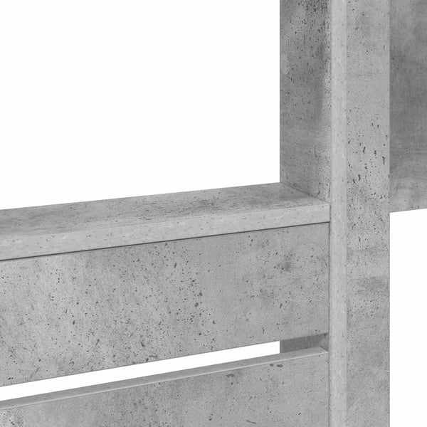 vidaXL Bunk Bed for Kids Concrete Grey 100 x 200 cm Engineered Wood