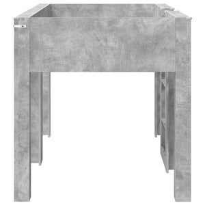 vidaXL Bunk Bed for Kids Concrete Grey 100 x 200 cm Engineered Wood
