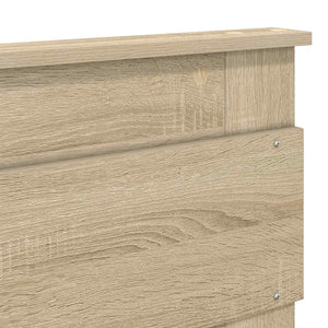 vidaXL Bed Frame Sonoma 200 x 200 cm Solid Pine Wood