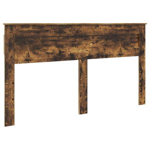 vidaXL Bed Frame Smoked Oak 200 x 200 cm Solid Pine Wood