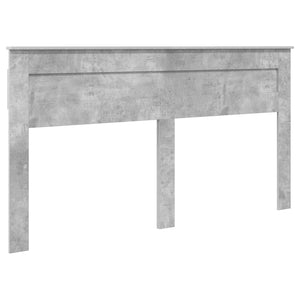 vidaXL Bed Frame with Headboard Concrete 180 x 200 cm Solid Pine Wood