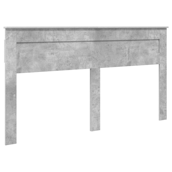 vidaXL Bed Frame with Headboard Concrete 180 x 200 cm Solid Pine Wood