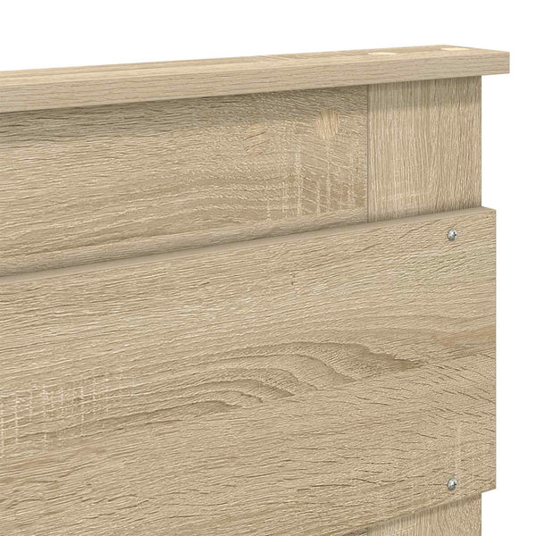 vidaXL Bed Frame Sonoma 160 x 200 cm Solid Pine Wood