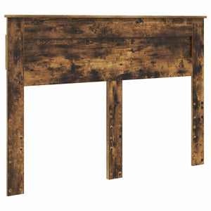 vidaXL Bed Frame Smoked Oak 150 x 200 cm Solid Pine Wood
